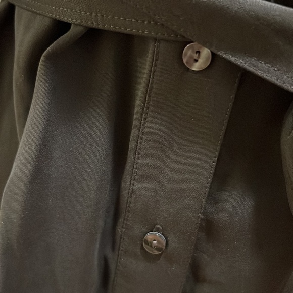 ⭐️NEW Natori Sanded Twill Tunic Top Shirt Black Medium - Picture 4 of 12